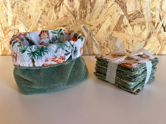 Ensemble Panière + Lingettes