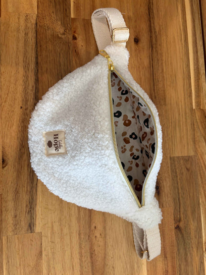 Sac Banane Ma Goldy Junior Bouclette Blanc